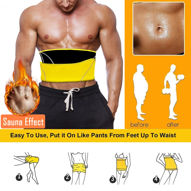 SEXYWG Body Shaper Slim Waist Trainer Back Support Belt Men Neroprene Sauna Shapewear Brace Weight Loss Strap Slimming Sport Top