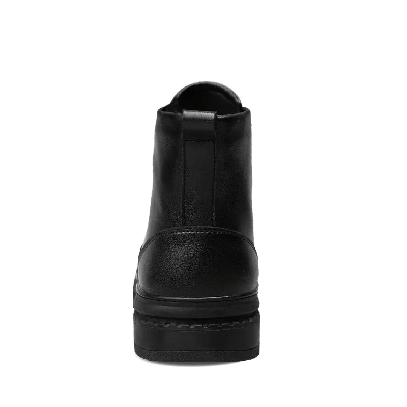 

Martin Boots MEN'S Short Boots Genuine Leather England Men Worker Boot High Shoes Men's plus Velvet Warm Cotton-padded Shoes Lar