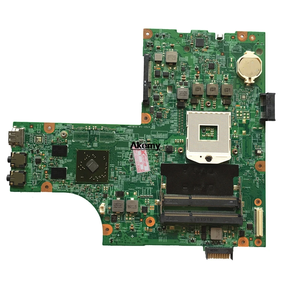 Бесплатный процессор 09909-1 для DELL inspiron N5010 CN-0VX53T 0V X 53T VX53T 09909-1 48.4HH01.011 HM57 без графического процессора оригинальная тестовая материнская плата