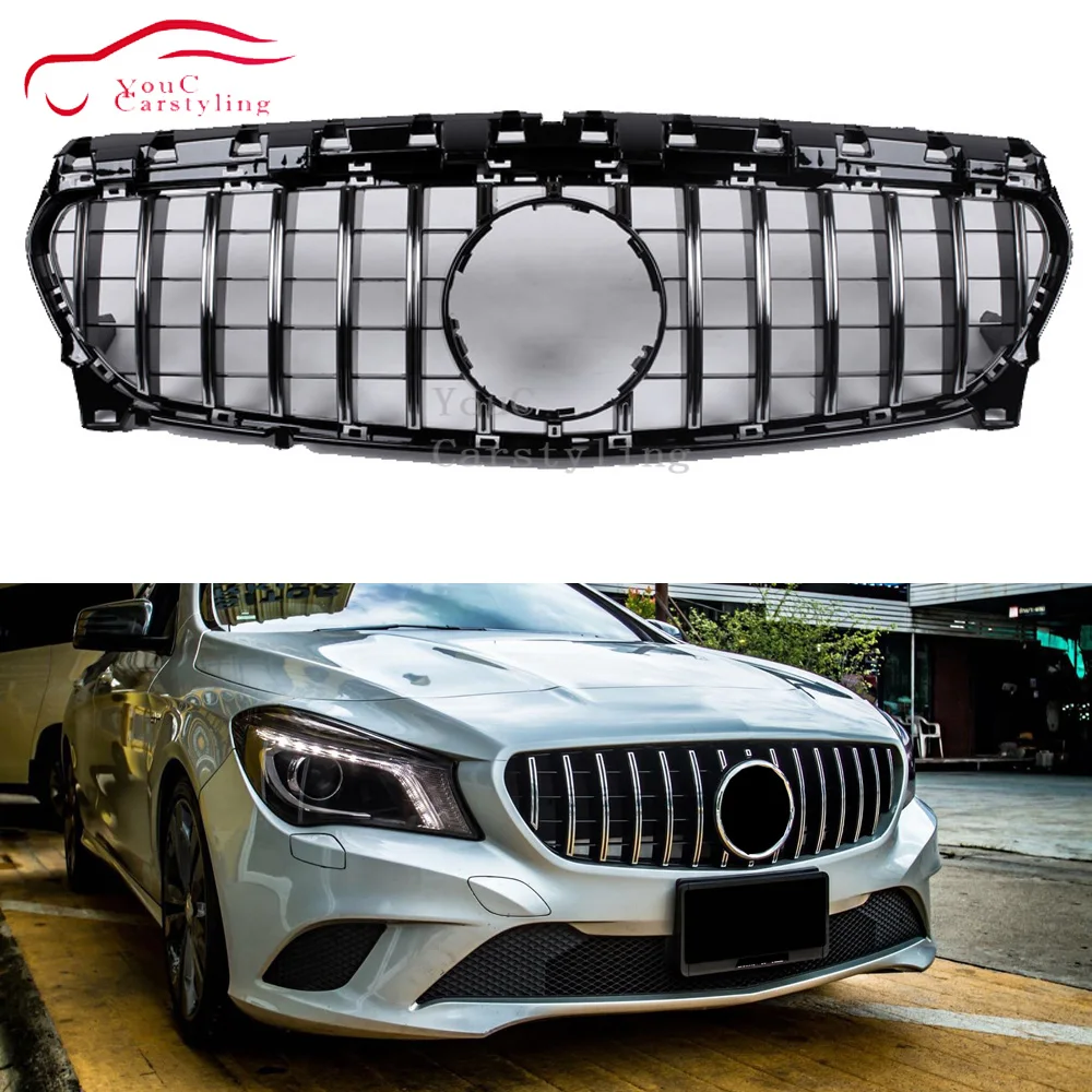 W117 GT Решетка переднего бампера сетка для Mercedes CLA class 2013-2016 CLA180 CLA200 CLA250 CLA45 AMG R GTR