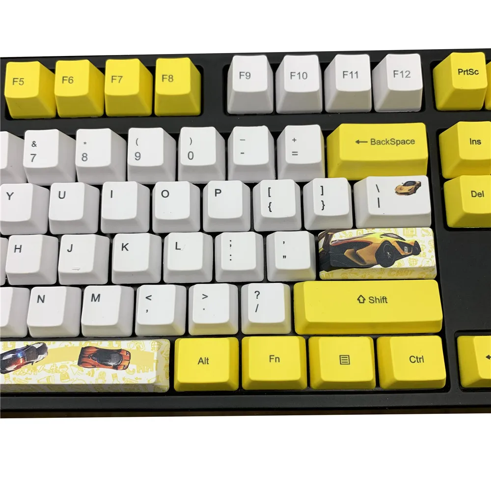 Racer OEM PBT Keycaps полный набор механическая клавиатура Keycaps PBT краситель-сублимация Keycap GK61 Anne