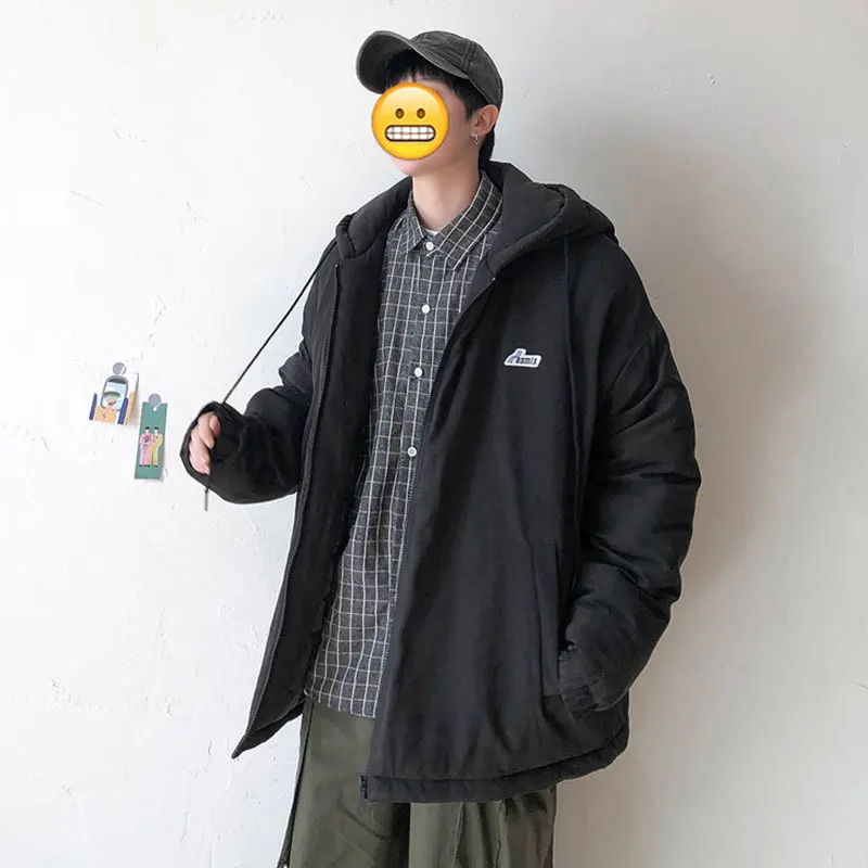 Liketkit зимние куртки для мужчин и женщин 2019 одноцветные свободные простой дизайн