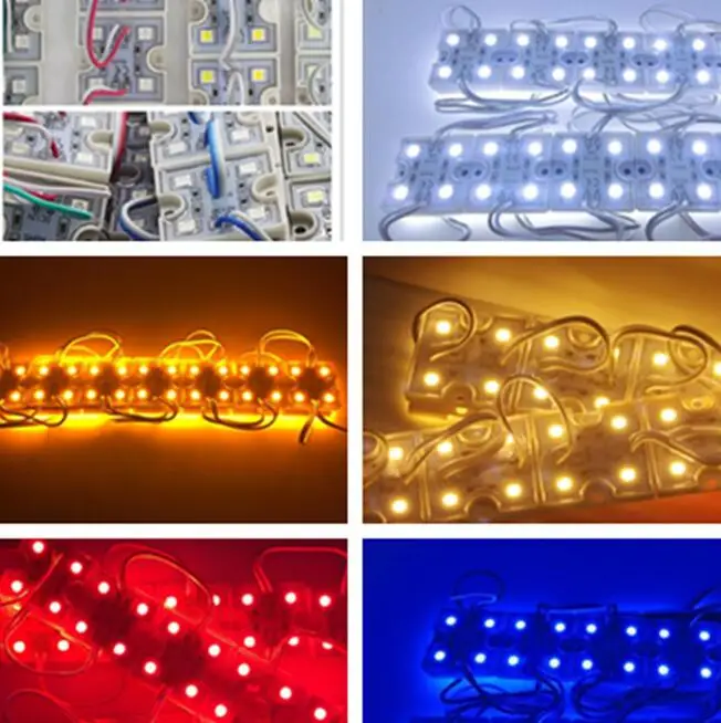 Реклама Светодиодные модули водонепроницаемый квадратный тип 4 светодиода 5050 SMD RGB теплый/холодный белый зеленый синий красный подсветка для письма канала
