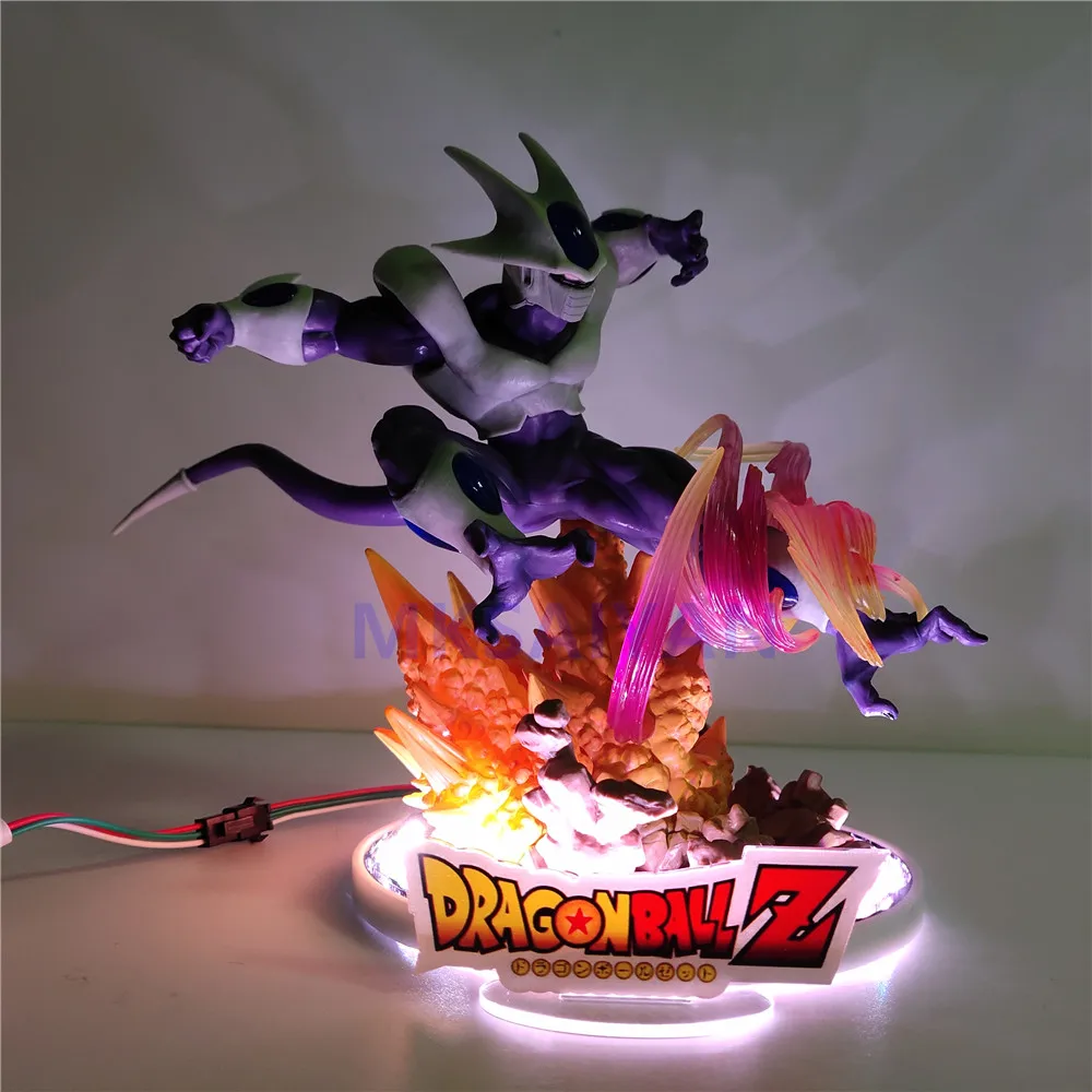 Dragon Ball Z Coora аниме светодиодный фигурки экшн-фигурка с дистанционным изменением цвета кулер игрушки светильник DIY Набор Модель Рождественский подарок для детей