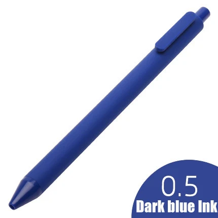 1PCS Dark Blue Xiao mi Pen, mi jia Kaco, цветная ручка, 0,5 мм, mi Kaco, ручка для подписи, розничная, 1 шт, заправка, цветные чернила+ 3 шт, KACO, заправка - Цвет: 1PCS Dark Blue