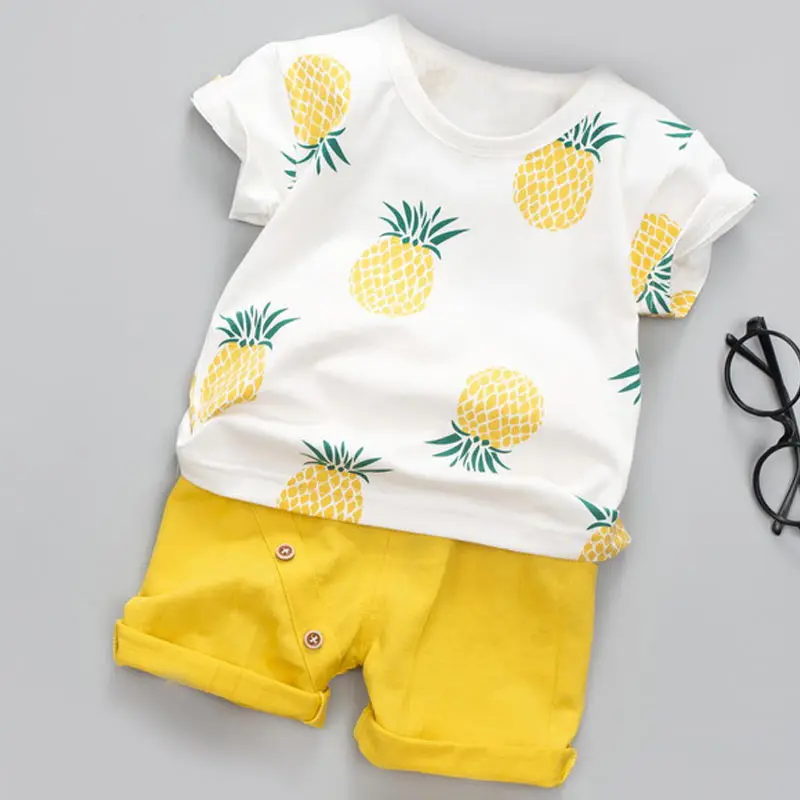 AX1074 yellow Bear Leader/комплект одежды для мальчиков, новые весенние вечерние костюмы комплекты с рисунками для Малышей Рубашка с длинными рукавами+ штаны, детская одежда для мальчиков Детский комплект из 2 предметов - Цвет: AX1074 yellow
