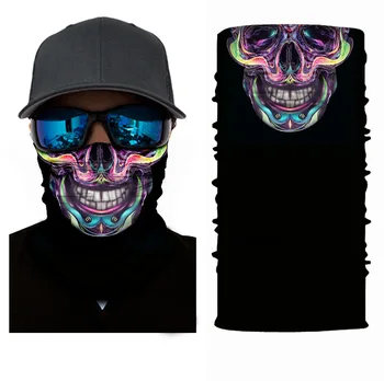 

3D Skull Face Mask Scarf Ski Mask Ghost Balaclava Masks Cycling Head Scarf Neck Halloween Party Face Mask Wholesale