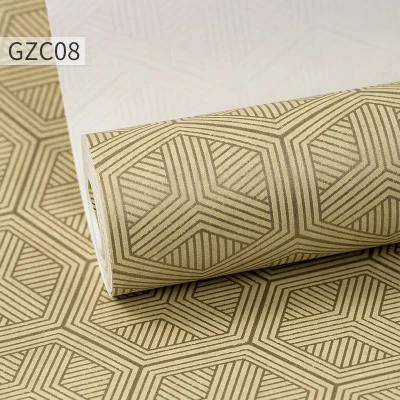 GZC08 Бумага s китайская стена Современный домашний декор синий красный серый обои с шестиугольниками рулон для спальни офиса гостиной стены, контактная бумага - Цвет: GZC08