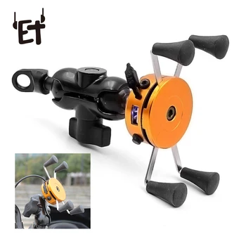 

X-Grip Phone Holder for Moto Bicycle Universal Motocross Bike GPS Handlebar Rear Mirror Mount Clamp X-Grip Clip Easy to Install