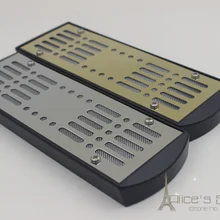 3 шт./партия металлический золотой серебряный прямоугольник табачный увлажнитель для сигар для средних деревянных сигар аксессуары для курения c8187