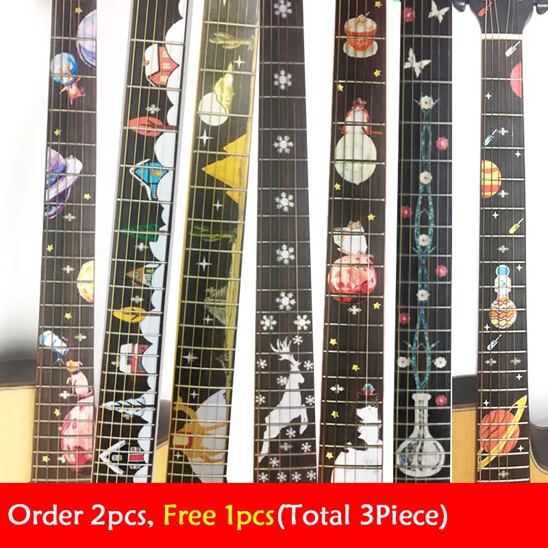 

DIY Guitar Fingerboard Inlay Sticker Guitar Neck Headstock Fret Decals Space Series Guitarra Ukulele Inlay Sticker