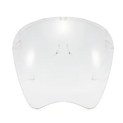 Vibrant Unisex Sun and Dust Protective Face Shield with Eye Guard (Transparent)