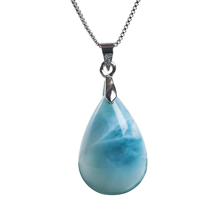 Драгоценный синий драгоценный камень натуральный подвеска larimar Подвеска для