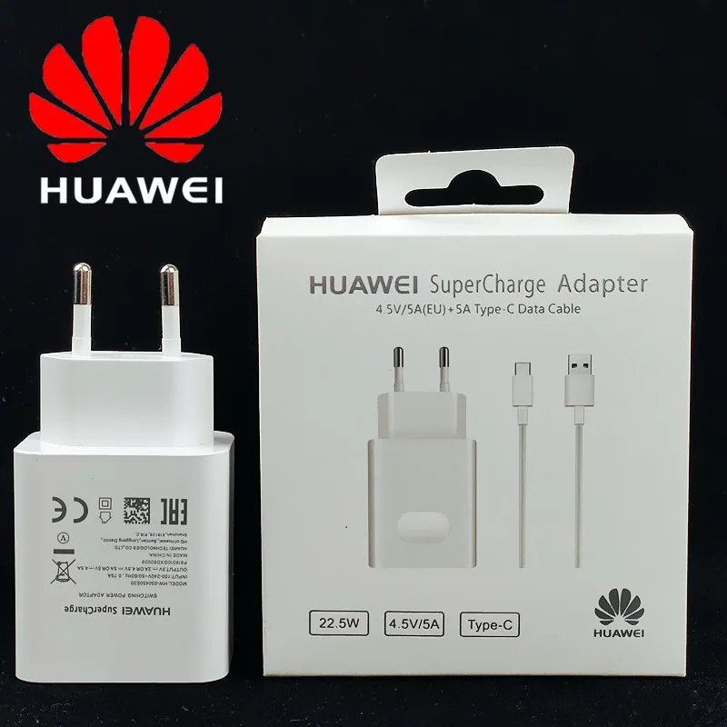 HUAWEI p30 P SuperCharge быстрое зарядное устройство с европейской вилкой 5A type C кабель для HUAWEI P9 P10 Plus P20 Pro mate 9 10 Pro mate 20 V10