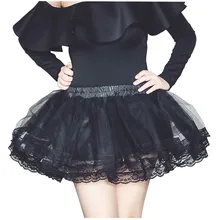 Тюлевая юбка короткие мини-юбки с пачкой мини юбки женские размера плюс повседневные однотонные трапециевидные плиссированные мини-юбки с высокой талией черные Nov