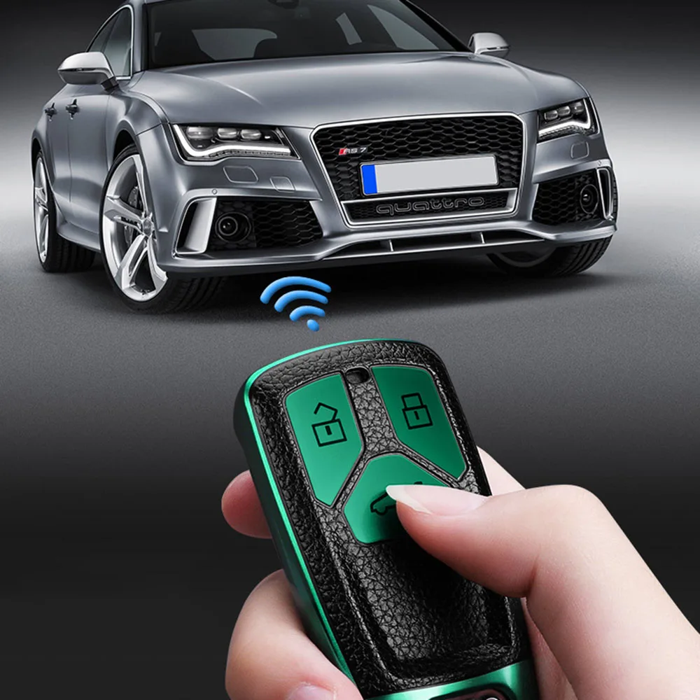 Для Audi A4L Q5L Q7 A5 TTS дистанционный брелок для ключей TPU PU автомобильный чехол