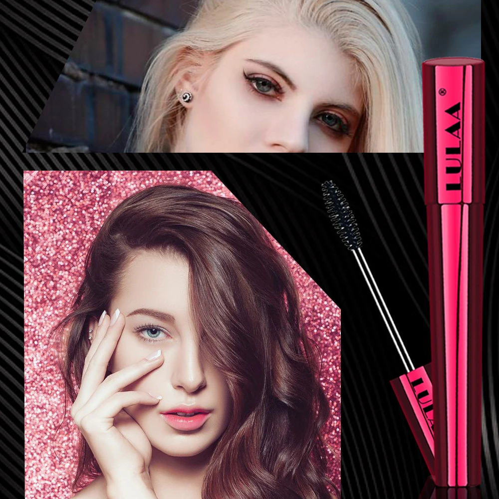 4d silk fiber eyelash mascara makeup lasting Extension waterproof curling Lengthening Eye Lashes Cosmetics 4d mascara TSLM1
