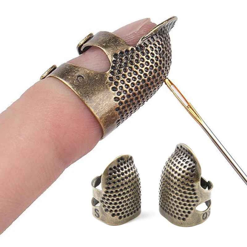 Retro Finger Protector Antique Thimble Ring Handworking Needle Thimble Needles Craft Household DIY Sewing Tools home gadgets