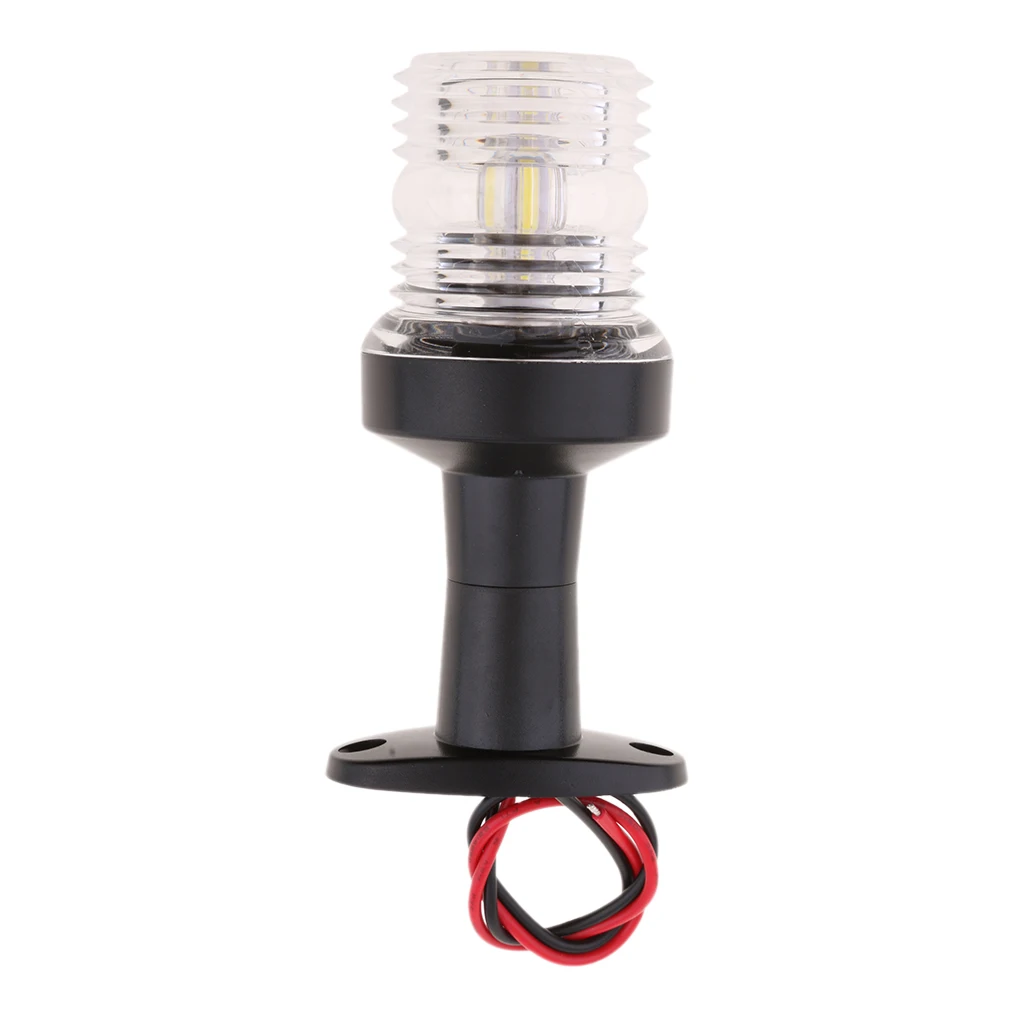 Boat Yacht All Round Anchor 360 Degree LED Daylight White Navigation Light Splashproof 5 inch,  12V