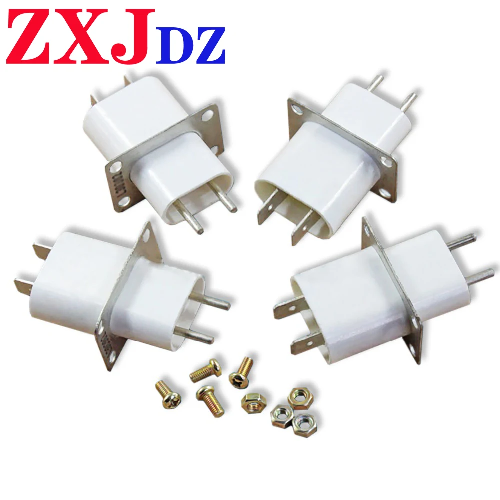 

1pcs Microwave oven magnetron socket pin filament socket magnetron pin has a penetrating capacitor