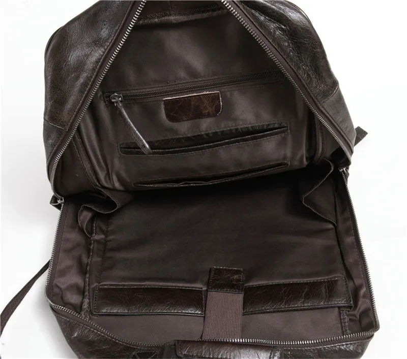 PNDME mode vintage echtem leder männer rucksack business luxury real rind laptop rucksack reise große kapazität bookbag – Detail 24