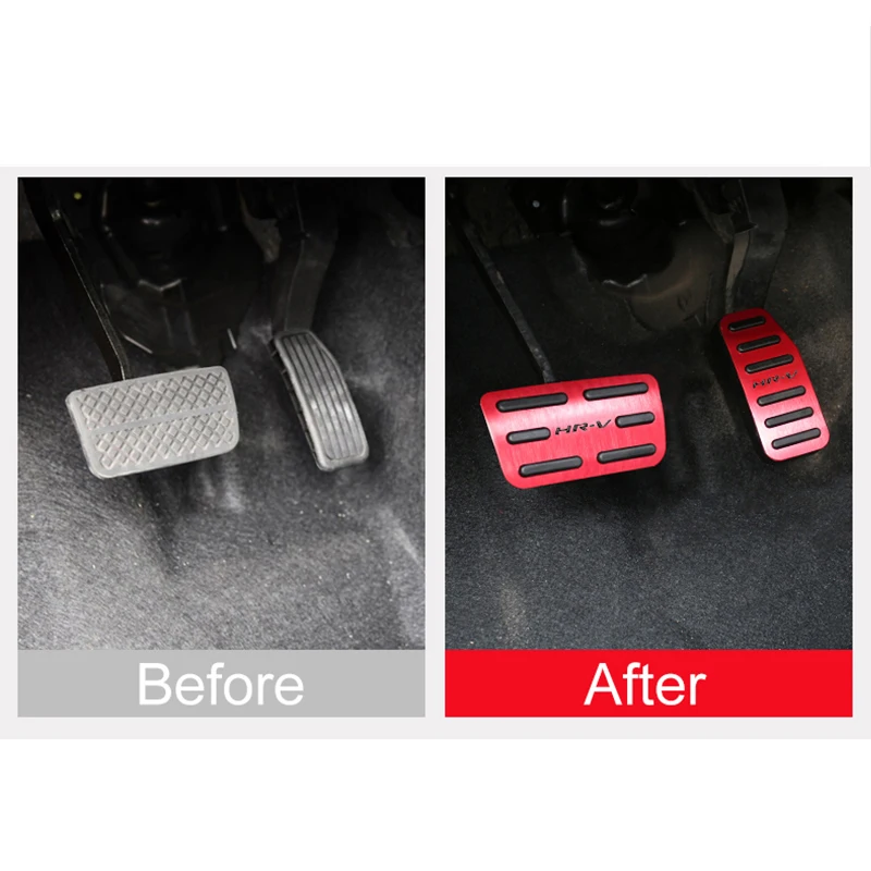 Алюминий брелок для автомобильных ключей, потенциометр педали газа педали тормоза накладка на для Honda вариабельности сердечного ритма HR-V Vezel