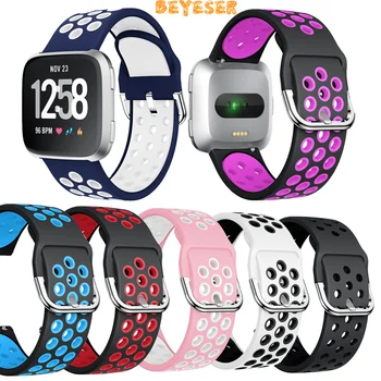 

22mm Silicone band For Fitbit Versa smart watch strap For Huawei Watch GT Correa Replaceable Wrist Strap Adjustable Bracelet