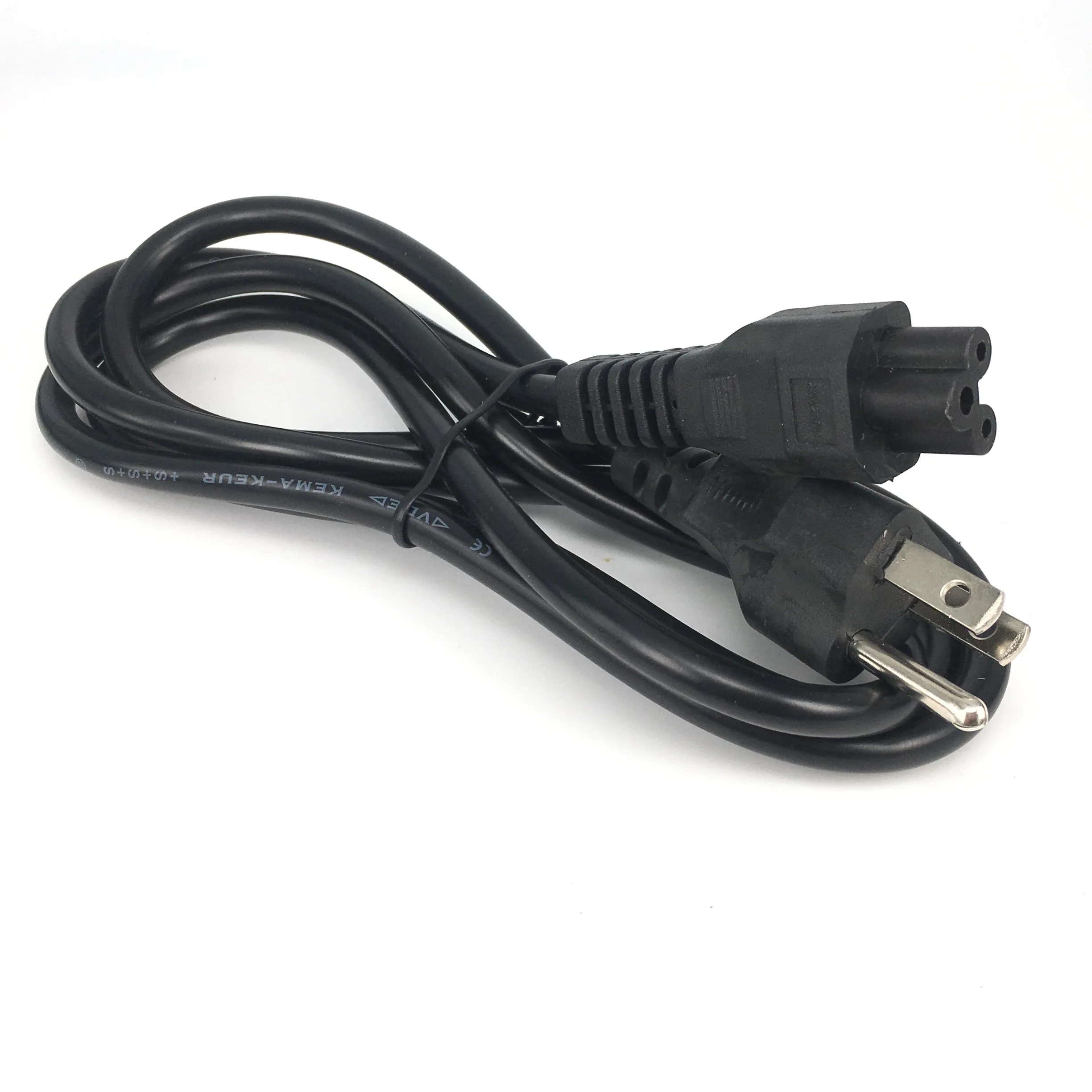 Power Cord AC Power Cord Power Cord Plug Bolantedz US Plug 3 Pin Prong C5 Cloverleaf American USA Power Cable 1.2m 4ft For AC Adapters Laptop Notebook