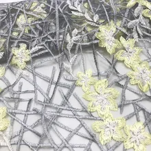 Ширина 150 см кружевная вышивка жаккардовая сетчатая ткань для женского платья DIY Свадебная вечеринка Декор скатерти украшенное платье