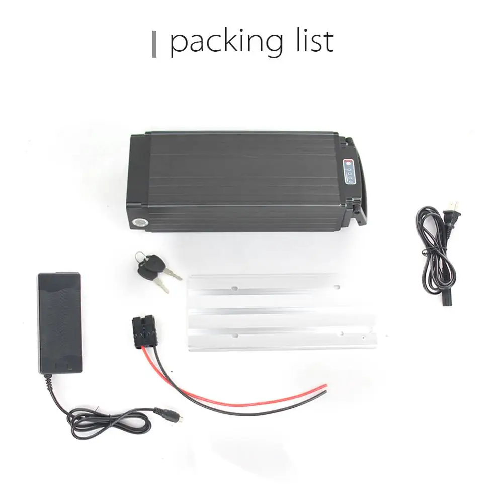 Top Powerful electric Rear Rack Ebike Battery 52V 24.5Ah Electric Bicycle Batteries with tail lamp Charger for 500W 1000W 750W Motor 3