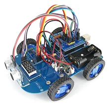 Kit para arduino, kit de motor de engrenagem 4wd com bluetooth inteligente para arduino