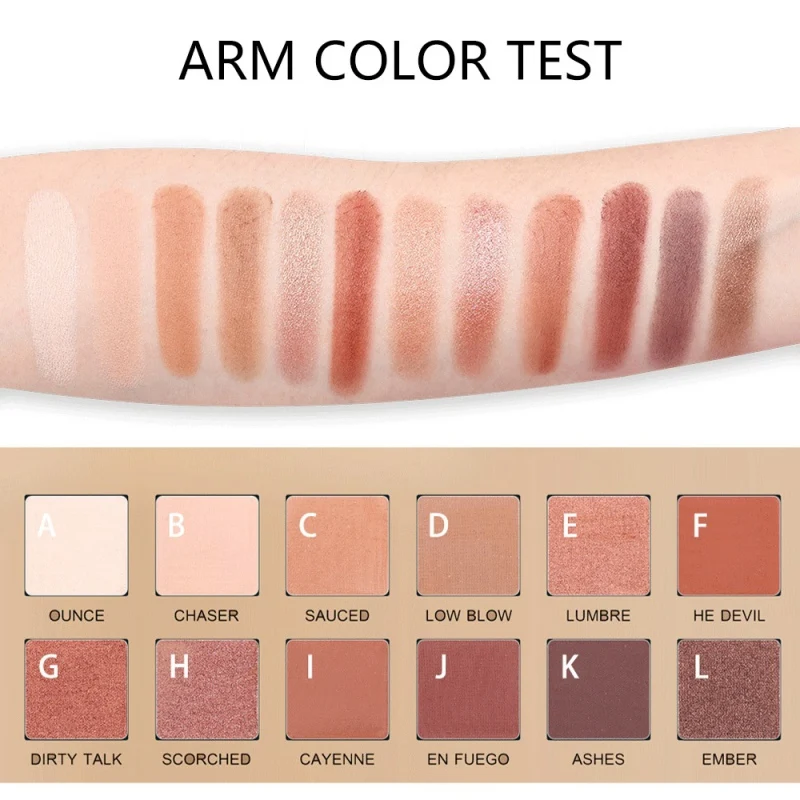 Pigment Eyeshadow 12 Colors Eyeshadow Makeup Palette Waterproof Smudge-proof Easy To Color Shimmer Matte Eyeshadow Palette Pigment Eyeshadow 12 Colors Eyeshadow Makeup Palette Waterproof Smudge-proof Easy To Color Shimmer Matte Eyeshadow Palette