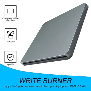 

Laptop Type Suction Super Slim USB 2.0 Slot In External DVD Burner External Drives Box Enclosure Case