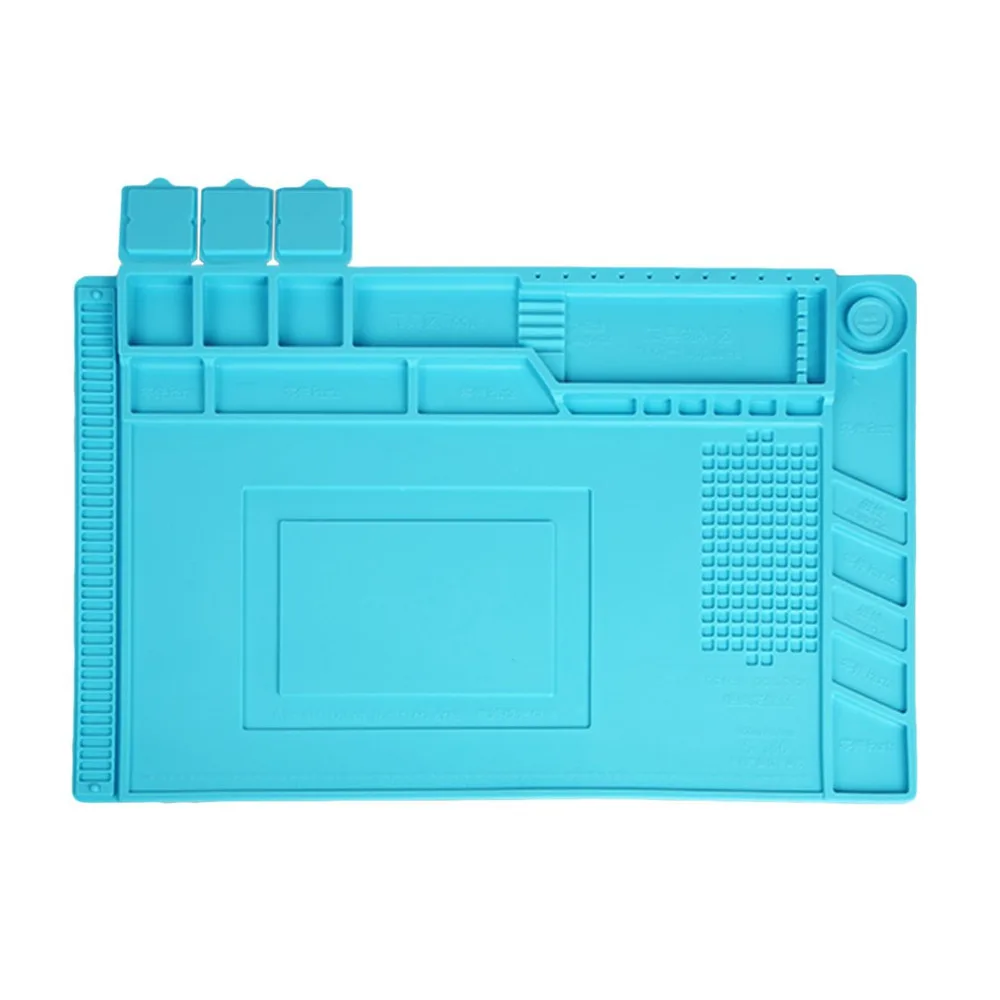 

High Quality S-160 Magnetic Heat Resistant Soldering Mat Soldering Station Insulation Pad Repair Tools Maintenance Desk Mat