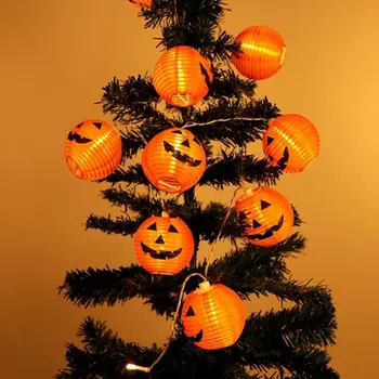 

Halloween Decoration Outdoors Waterproof Pumpkin Lantern Battery Box Party Led Light String Decorative Lamp