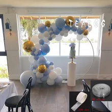 100 шт 4D Золотая фольга Арка с воздушными шарами цепь набор воздушных шаров комплект гирлянды для свадьбы или «нулевого дня рождения» День рождения украшение Макарон белый синий розовый шары
