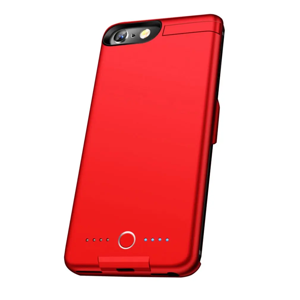 Red 5000 мАч Внешний Аккумулятор Чехол для зарядки для iPhone 6/6 S/7/8 чехол для зарядного устройства чехол для мобильного телефона - Цвет: Red