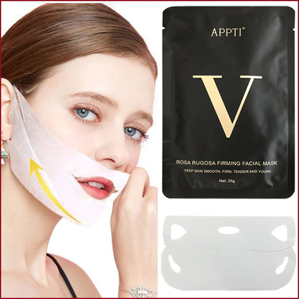 V Shape Mask Massage Face Firming Mask Chin facial  Lifting Mask Wrinkle Shaper V Line Mask Slimming Beauty Skin Care Tool Lady