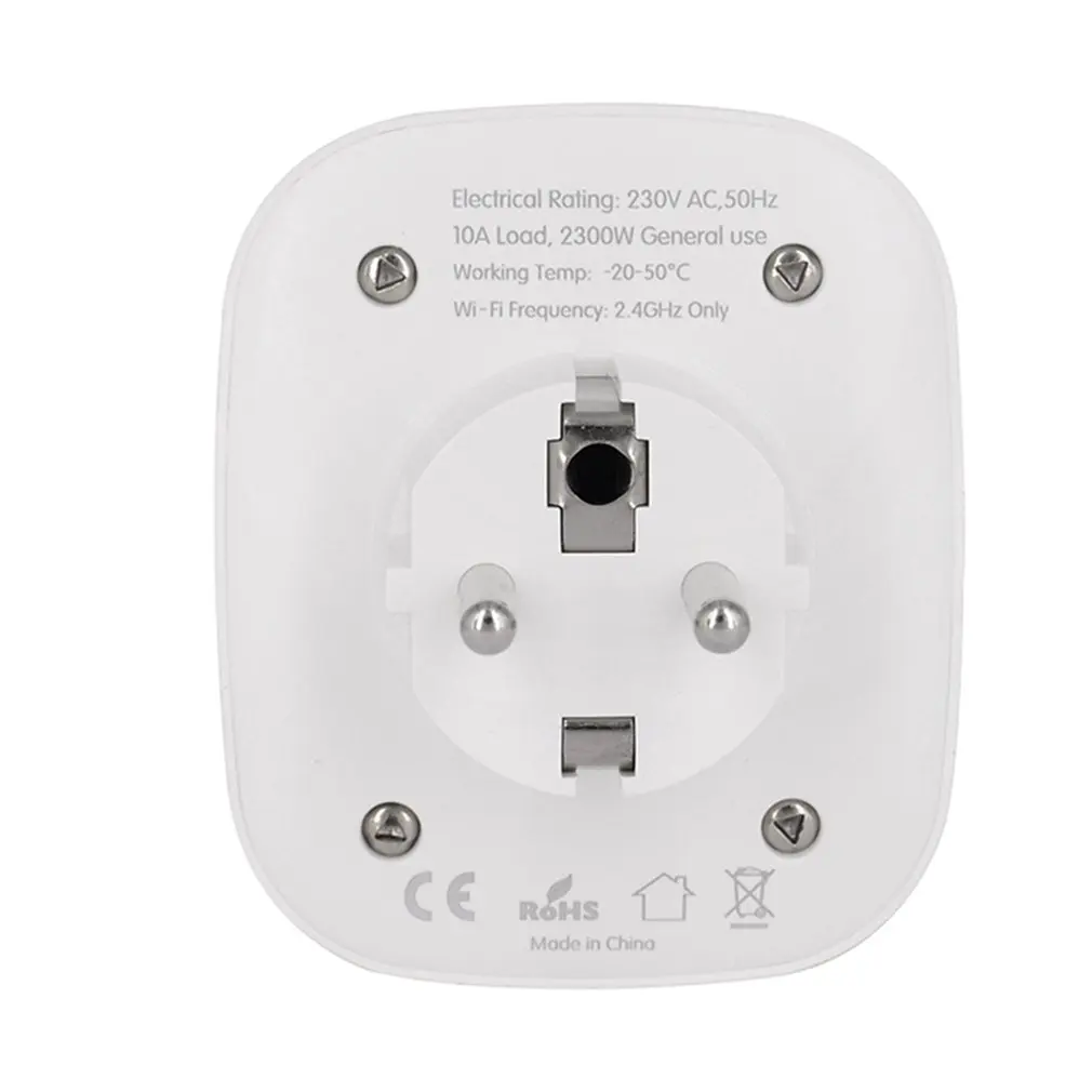 Smart Socket WiFi Wireless Remote Socket Adaptor Mobile APP Control Electricity Statistics AC100~ 240V 50/60Hz EU Plug Sale