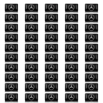 

50 PCS Car steering wheel sticker Car Interior stickee For Mercedes benz A B R G Class GLK GLA C200 E200 C200L Car Accessories