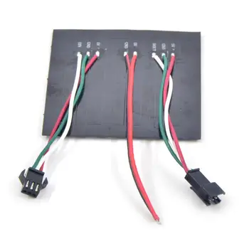

Fast 50pcs 8*8 64LEDs 5050 RGB SK6812 WS2812 WS2812B Digital Pixel Panel Addressable full Color DC5V Black PCB