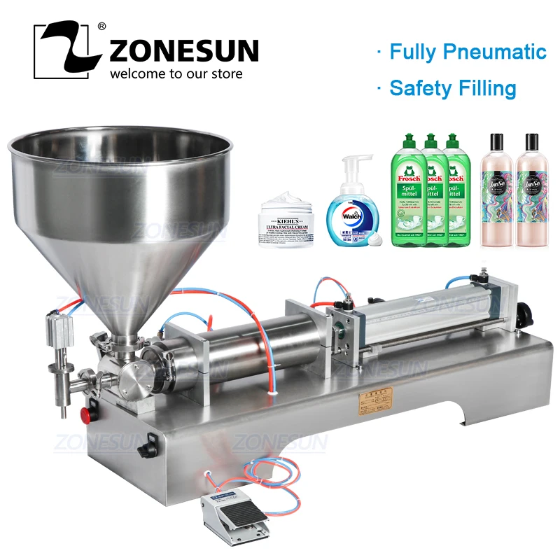 ZONESUN w pełni pneumatyczne pasty dezynfekujące spraye szampon żel pod prysznic butelka detergentu oleju dozownik napełniarka ZONESUN w pełni pneumatyczne pasty dezynfekujące spraye szampon żel pod prysznic butelka detergentu oleju dozownik napełniarka
