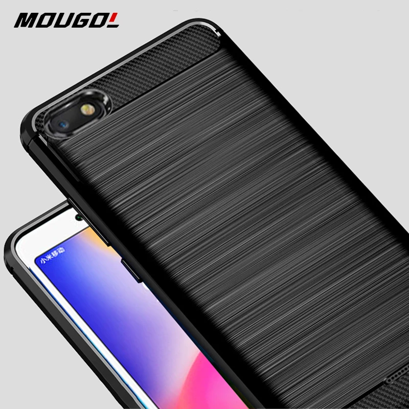 

For Xiaomi Redmi 6A Case Carbon Fiber Cover Shockproof Phone Case For Redmi 6 A Redmi6A Cover 360 Full Protection Bumper Shell