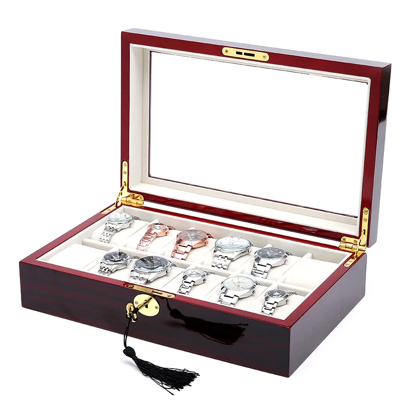 Деревянная коробка VIP LINK - Цвет: 12grids red luxury