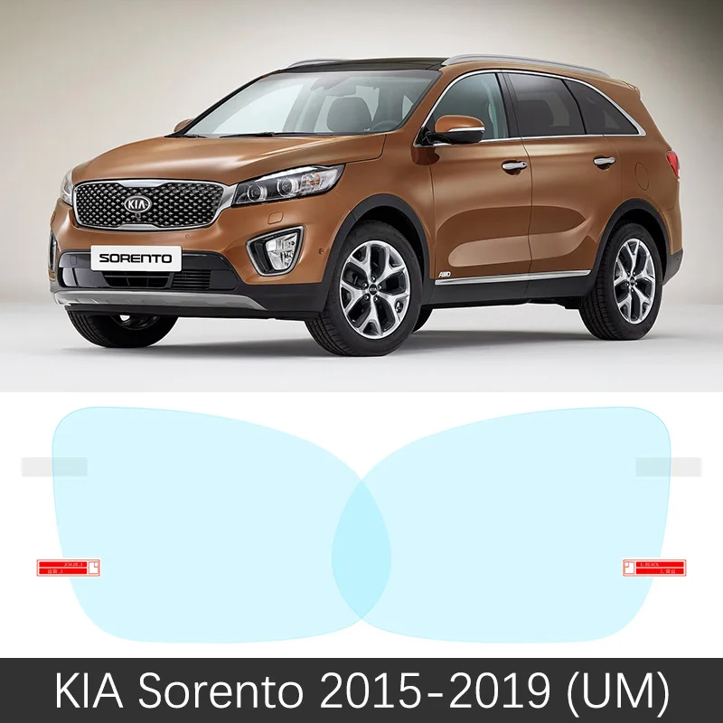 Для Kia Sorento XM хм премьер-R 2010~ полное покрытие Зеркало заднего вида непромокаемые Анти-противотуманная пленка аксессуары - Название цвета: Sorento 2015-2019