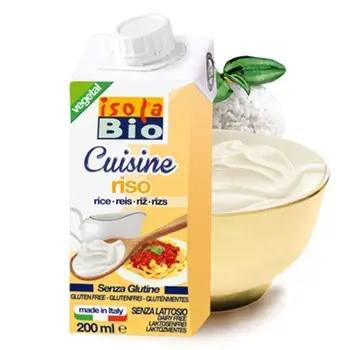 

(12 PACK) - Isola Bio - Org Rice Cream for Cooking | 200ml | 12 PACK BUNDLE