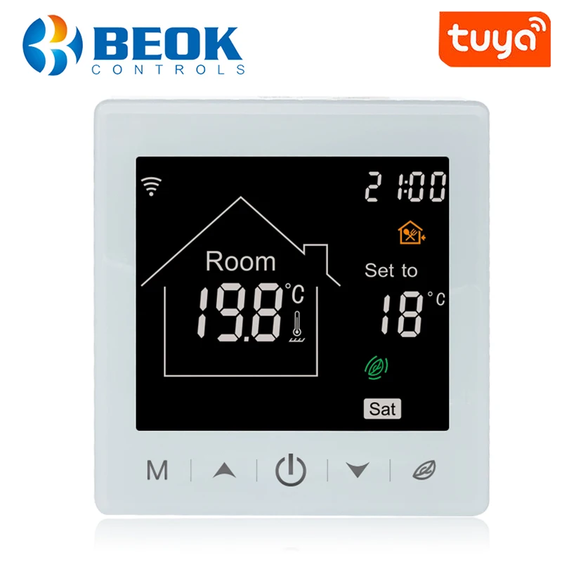 Beok Tuya Smart WIFI Heating Thermostat for Water/Electric Floor Heating Warm Floor Temperature Regulator Smart Home Control