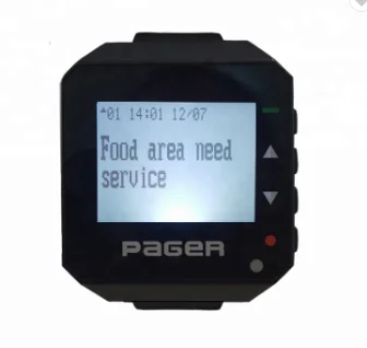 

Customizable rist pagers with Flash Beep Vibrate Alert text message POCSAG Alpha Watch Pager