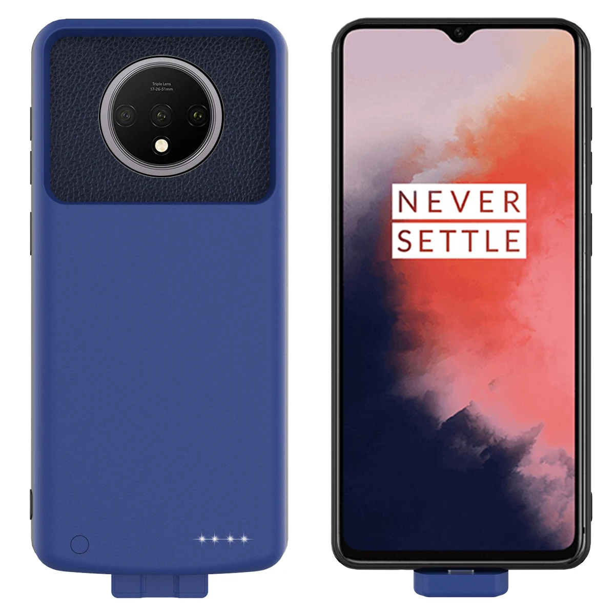 Чехол для аккумулятора 7000 мАч для OnePlus 7 T, магнитное Внешнее зарядное устройство, запасная зарядка, внешний аккумулятор, противоударный чехол One Plus 7 T, чехол