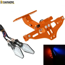 Для KTM 1290 супер Приключения R 390 640 990 950 Приключения Универсальный Регулируемый угол Алюминий номерной знак рамка